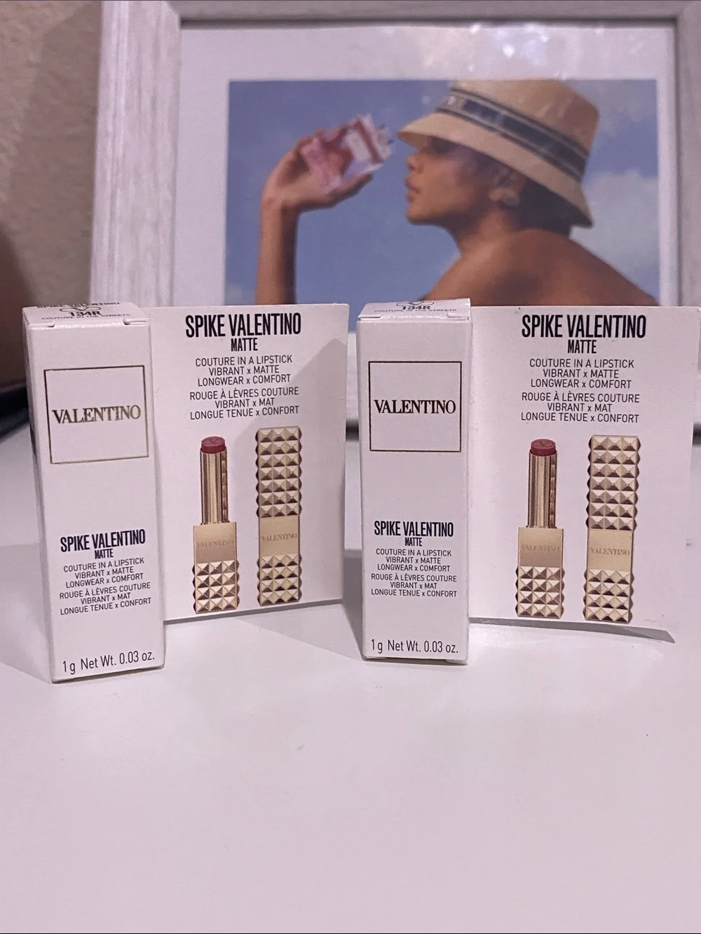 Valentino Matte Lipstick MATTE 134R set of 2
